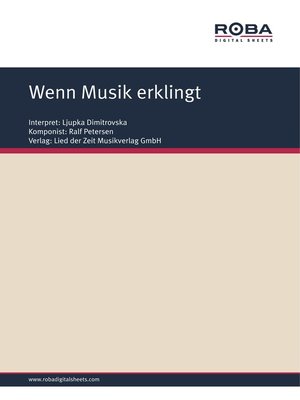cover image of Wenn Musik erklingt